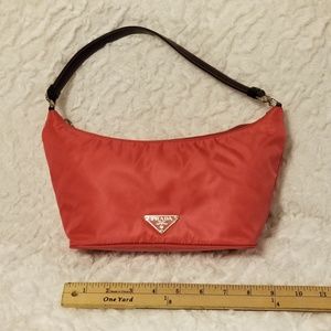 Classic pink Prada evening bag